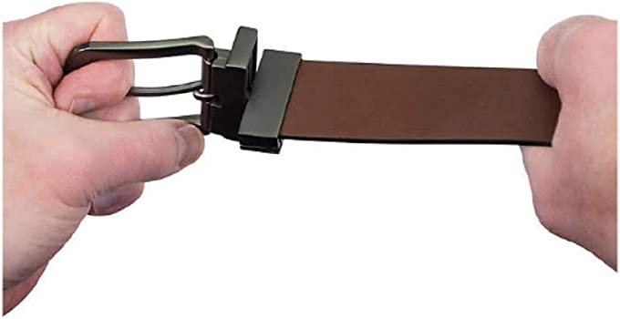 Timberland Men's Brown/Black Reversible Leather Belt, Choose size & color