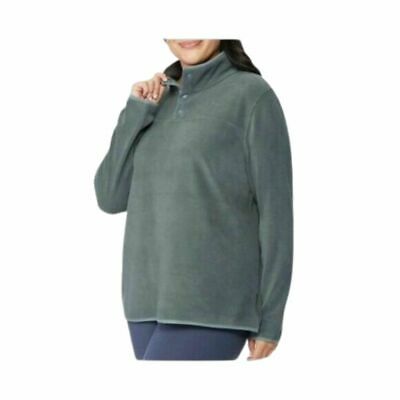 32 Degrees Ladies' Button Snap Fleece Pullover Jacket