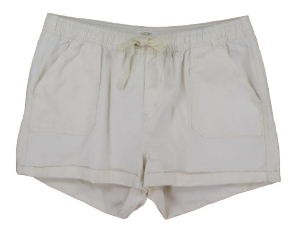 Signature Levi Strauss & Co. Breezy Shorts Womens 22 Ivory Pockets Stretch