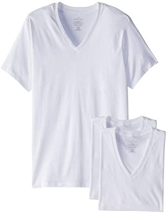 Calvin Klein Men's 3-Pack Cotton Stretch V-Neck Short Sleeve T-Shirt