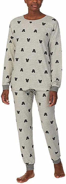 Disney Womens 2 Piece Cozy Pajama Set