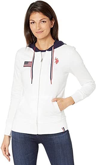 U.S. Polo Assn. Flag Zip Front Hoodie