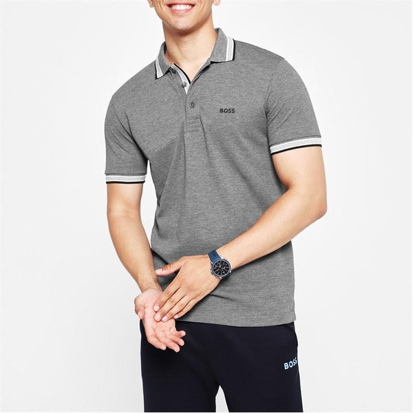 BOSS Paddy Polo Shirt with Curved Logo