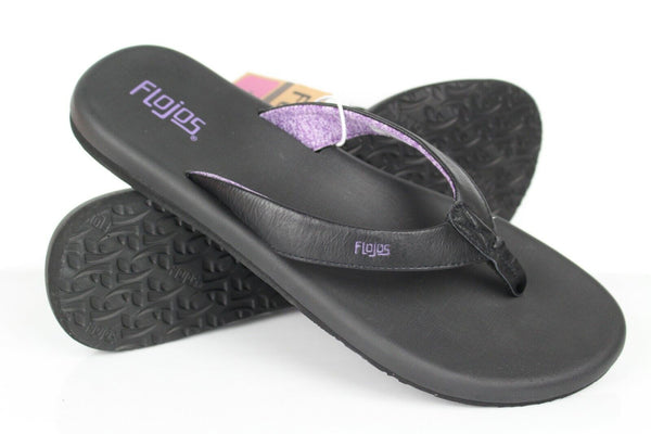 flojos black sandals slipper womans