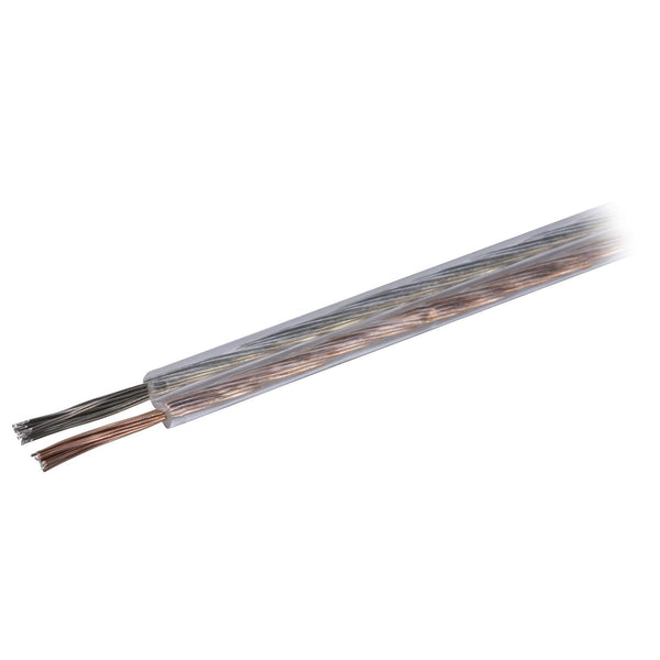 Philips Accessories Speaker Wire, 50 ft. (15.2m) Cable, Clear Coat, Ideal for Home Theater, Home Speaker, Car Speaker, Stereo, Audio/Video, SWA9258B/27