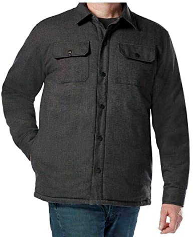 Rugged Elements - Lightweight Flannel Jacket for Men BLACK
