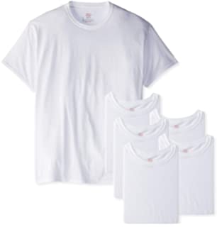 Hanes Men's FreshIQ ComfortSoft Crewneck Undershirt - White (Pack of 6)