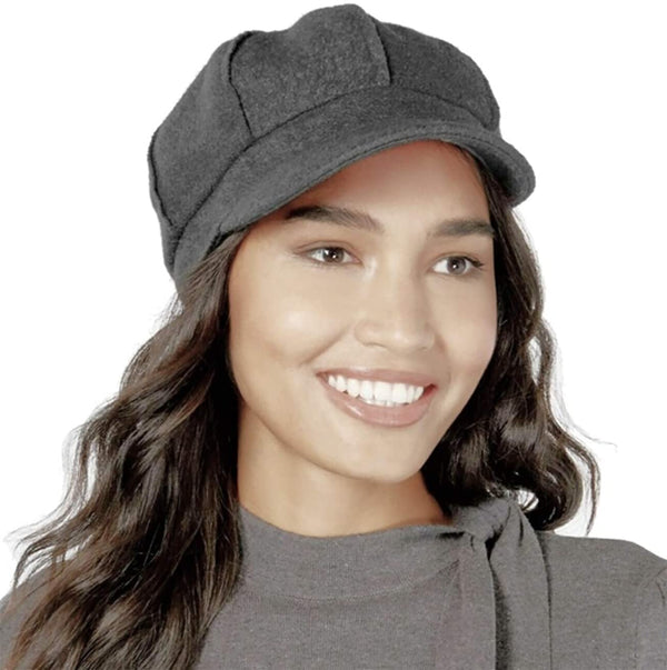 Nine West Bouclé Newsboy - Cap for women, gray