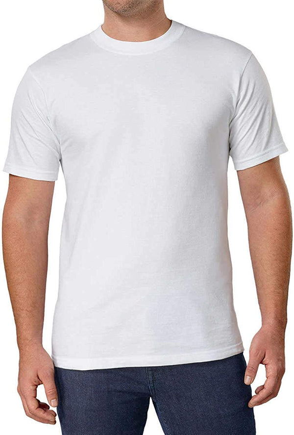 Kirkland Signature Mens White T-Shirts Crew Neck