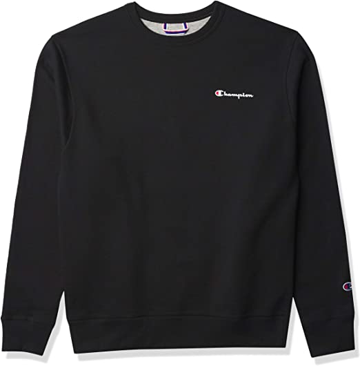 Champion Crew Neck Sweatshirt Men Black