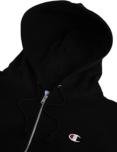 Champion Reverse Weave Full-Zip Men's Hoodie -Black