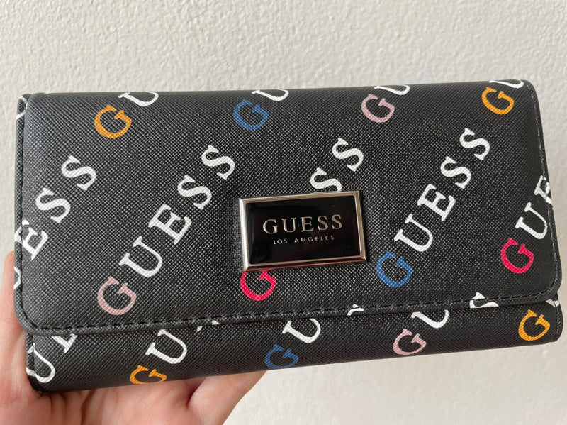 GUESS bag model UU602651 ABREE SLG SLIM CLUTCH black women's bag wallet