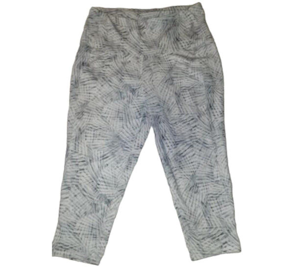MTA Sport Cropped Legging Womens L High Rise Capri Workout Yoga Waist Pocket EUC