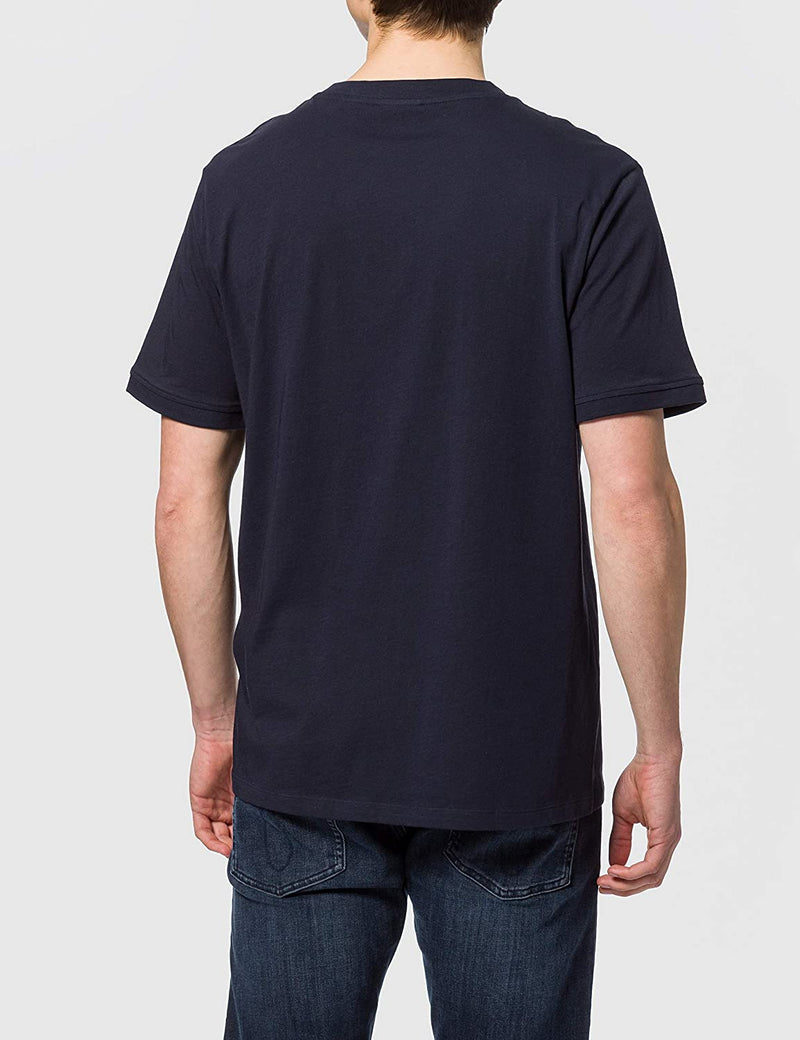 HUGO Diragolino Red Patch Logo T-Shirt - Dark Blue