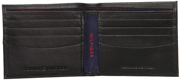 Tommy Hilfiger Black Leather Men's Wallet