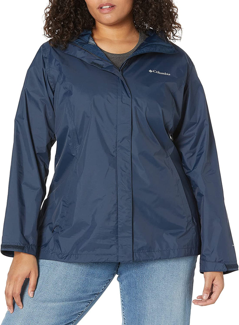 COLUMBIA WOMEN'S ACADIA II RAIN JACKET NAVY