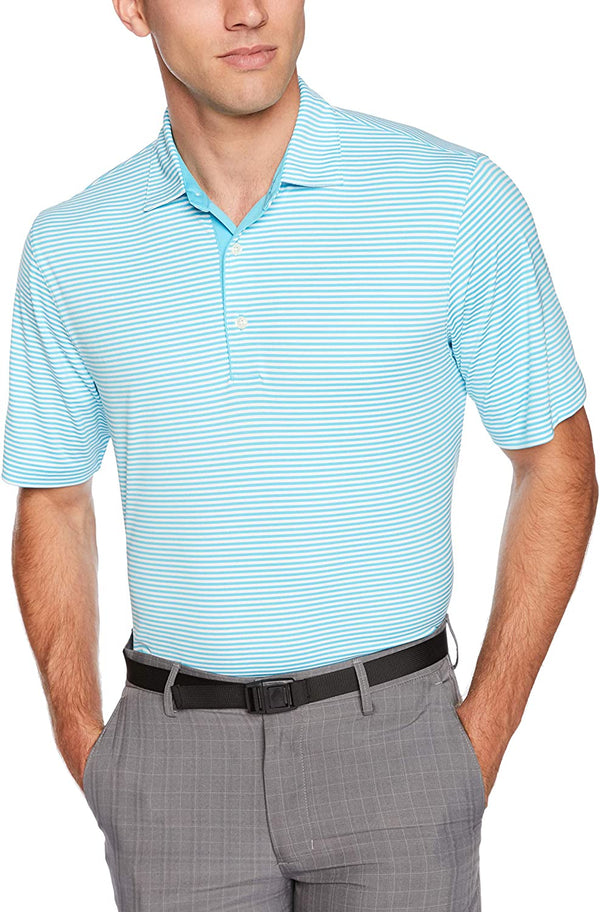 Greg Norman Men's Ml75 Striped Polo Shirt