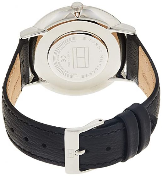 Tommy Hilfiger Women's Sophisticated Sport Stainless Steel Quartz Watch with Leather Strap, Black