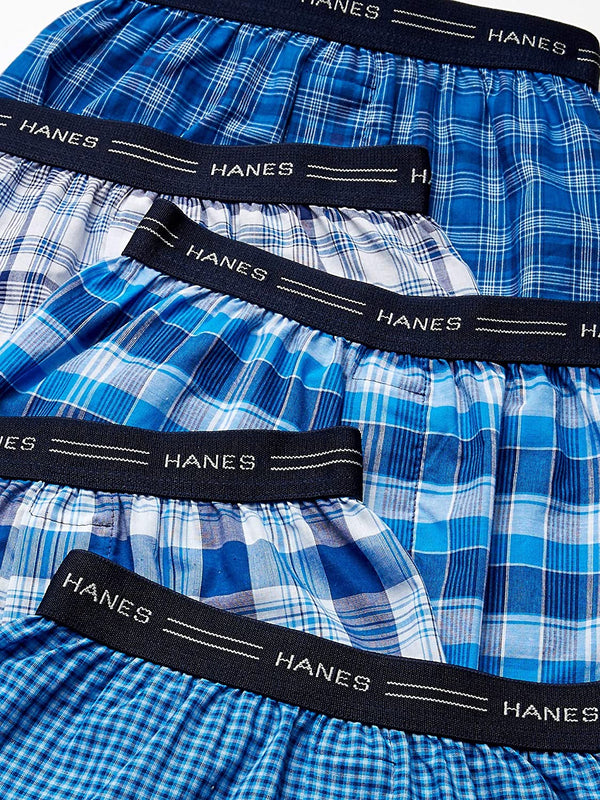 Hanes Boy's 14-16 B841w5 5-Pack Boxer (Pack of 5)