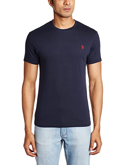 U.S. Polo Assn. Men's Crew Neck Cotton T-Shirt Dark  Grey