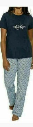 Calvin Klein 2 Piece Pajama Set Tshirt Lounge Pants,