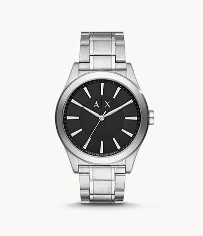 Armani Exchange Three-Hand Stainless Steel Watch