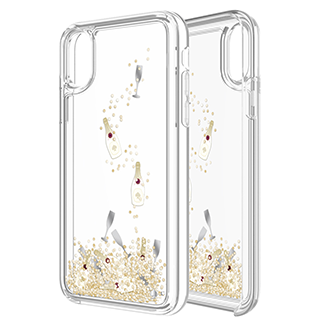 Kate Spade NY Case - Champagne Bottle Glitter for Apple iPhone X / XS