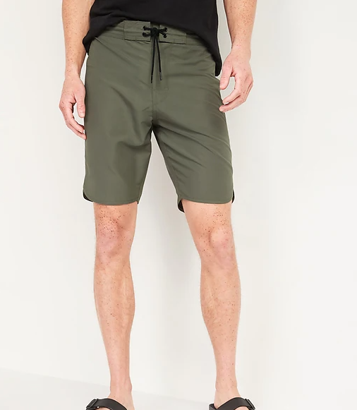OLD NAVY CALIFORNIA Solid-Color Board Shorts for Men