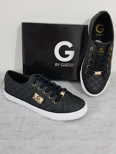 G By Guess Backer2 Women's Lace-Up Sneakers Shoes Black