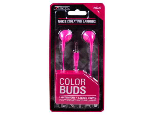 Sentry Noise Isolating Color Buds Pink