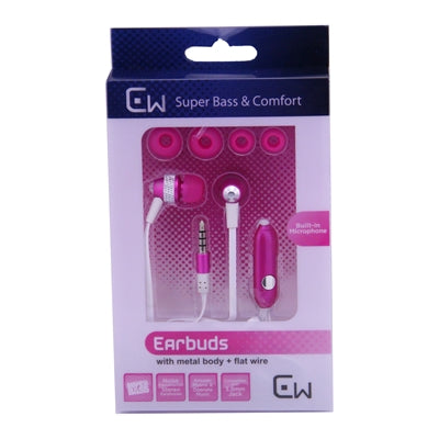 Metal Stereo Hands Free with Super Sound M16 - Pink