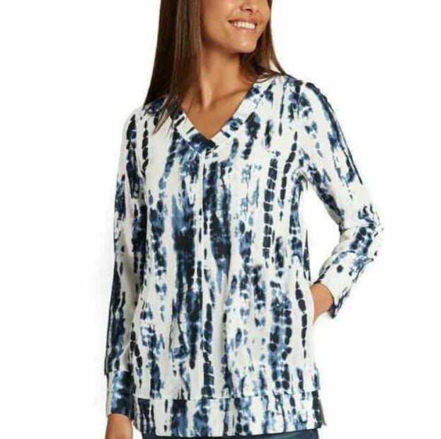 Ellen Tracy Ladies Cozy V-Neck with relaxed fit Tunic length w/ pockets