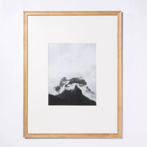 Threshold™ 21.24" x 27.24" Matted to 11" x 14" Gallery Frame Natural Wood - designed with Studio McGee
