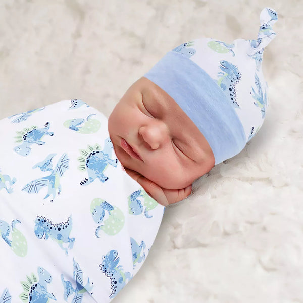 Baby Essentials Swaddle Blanket and Cap