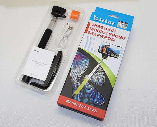 Selfie Bluetooth Wireless Monopod Selfie Stick with Holder Shutter for iPhone for Samsung Smartphone