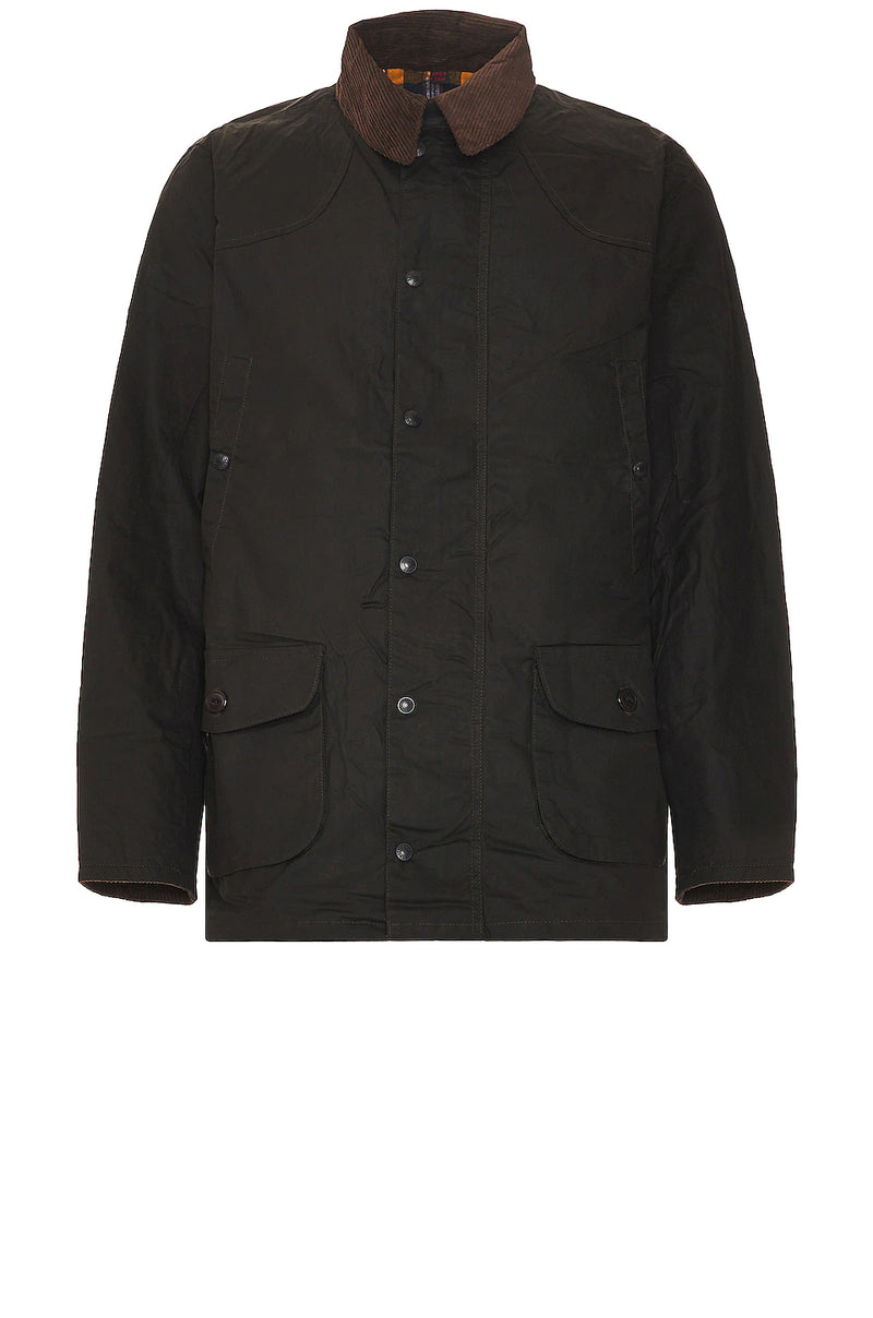 BARBOUR ASHBY WAXED MEN JACKET / OLIVE