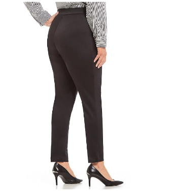 Calvin Klein Plus Size Pull-On Cropped Leggings Black