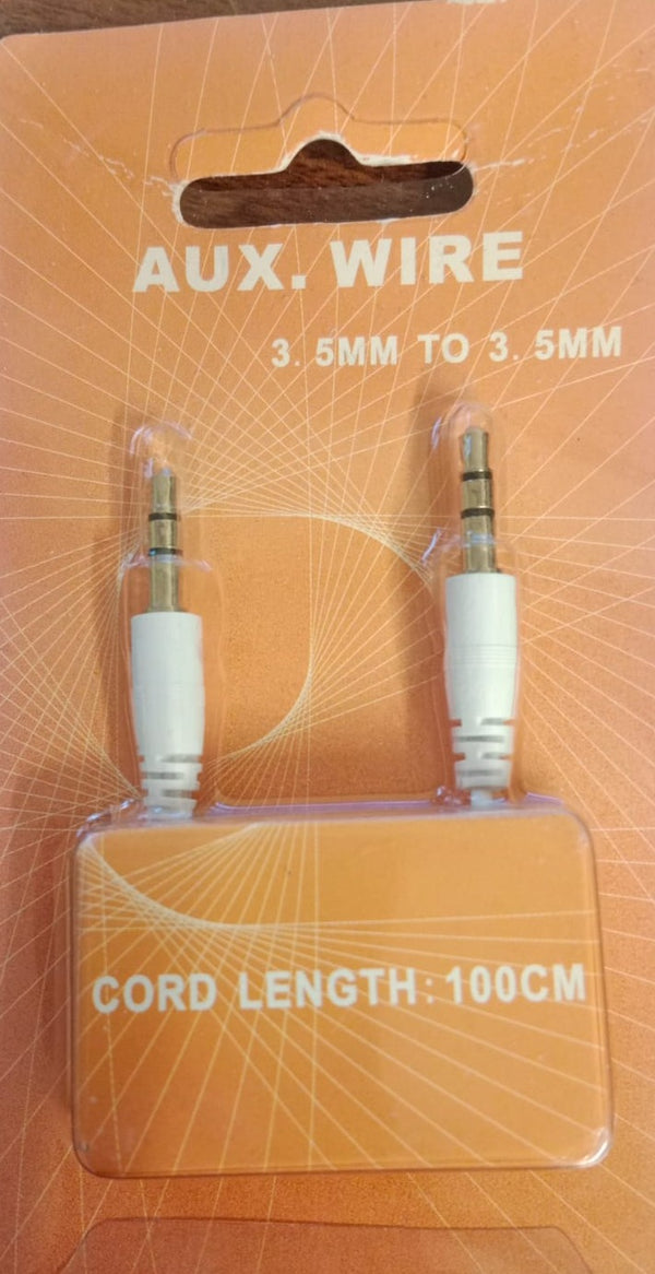 Aux Cable 3.5m 3.5mm jack a para Audio Del Coche, Hogar, PC, Auriculares Quality white