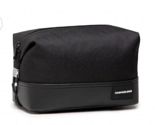 Calvin Klein Men Hand Bag Industrial Nylon Was Negro-Black