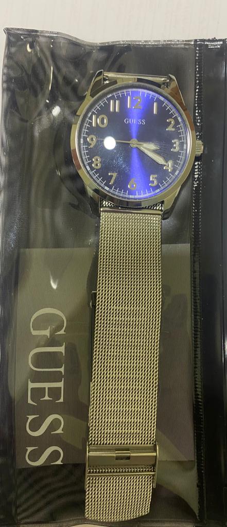 Men's Guess 50m Water Resistant Analog 44mm Dial Watch (D592) U1322G1