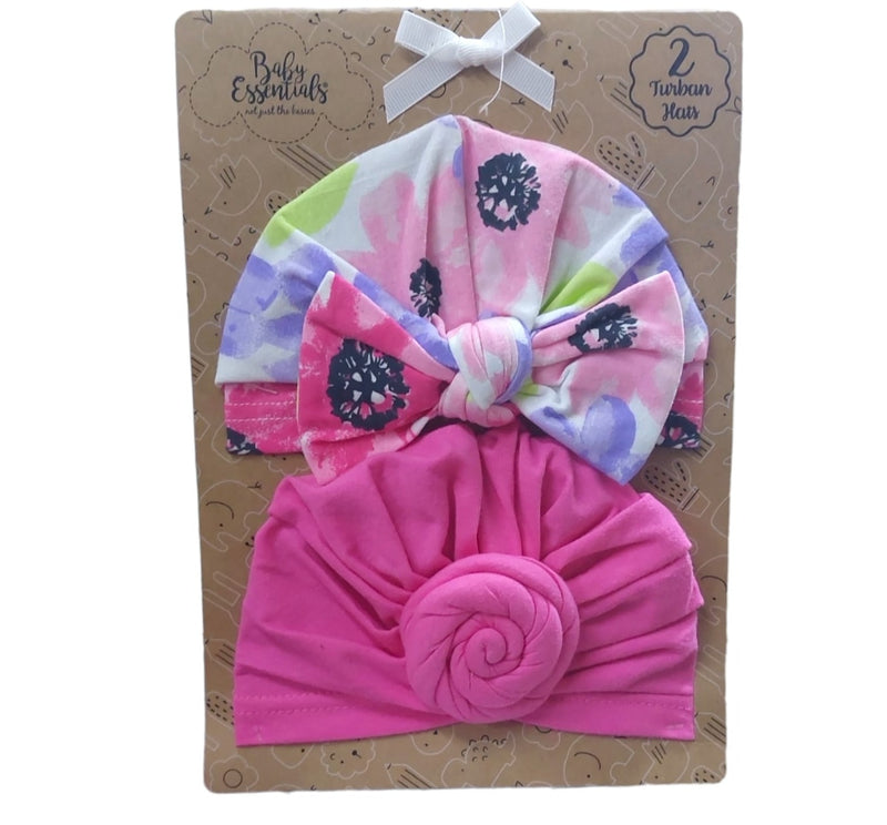 essentials  Baby Girl  2Turban Hats Baby