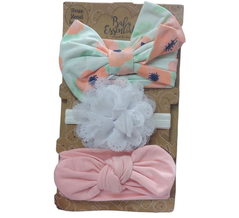 BABY ESSENTIALS SET OF 3 DIFFERENT HEADBANDS
