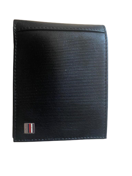 Tommy Hilfiger Black Leather Men's Wallet