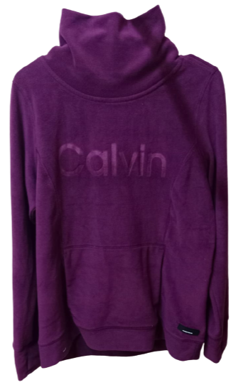 Calvin Klein Sweatshirt Women's Nude Fleece Pullover Mock Neck Stretch