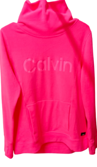Calvin Klein Sweatshirt Women's Nude Fleece Pullover Mock Neck Stretch