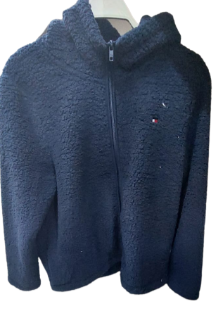 Tommy Hilfiger Sherpa Pullover Jacket In Lthtr Fawn full zip