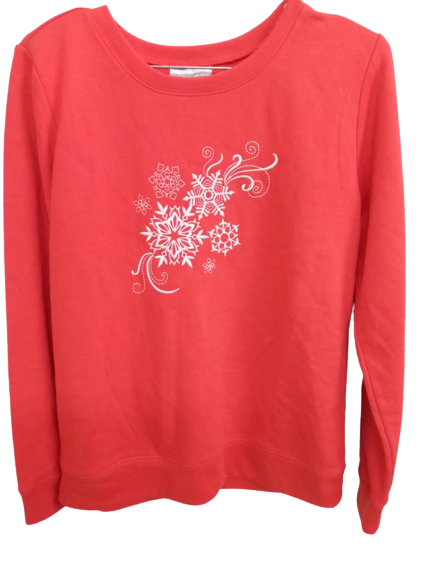 I.B. Diffusion Red Holiday Fleece Pullover