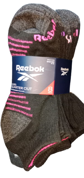 Reebok women’s low cut socks 8 pack size 4-10