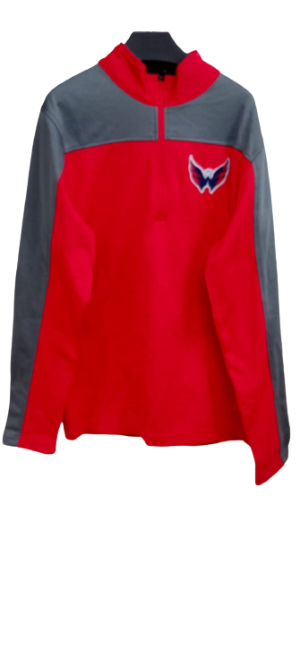 Capitals Preschool Faceoff Fleece Full-Zip Hoodie Jacket - Red