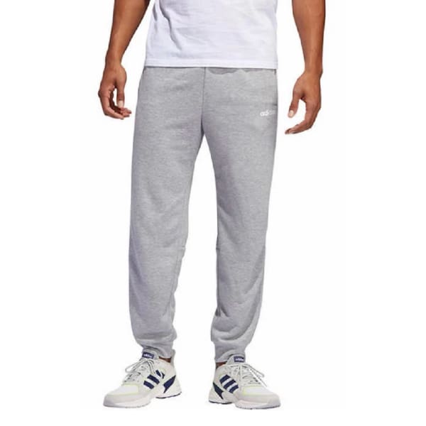 adidas Men’s French Terry 3 Stripe Jogger Lounge Pants Med Grey Heth/white - XL - Men Sport Pants